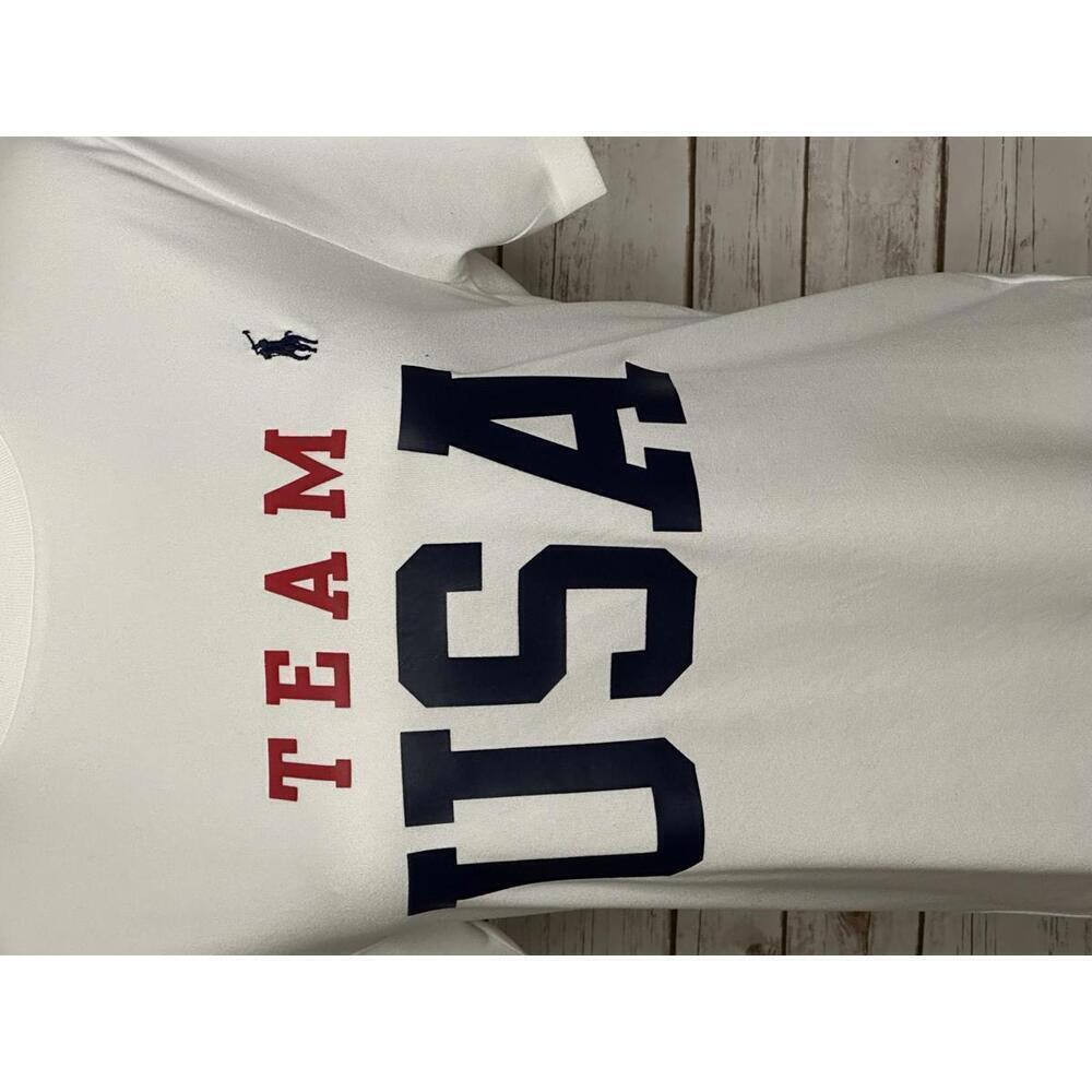 Polo Ralph Lauren Olympics Team USA white t-shirt Size Medium (10-12) - Picture 2 of 6
